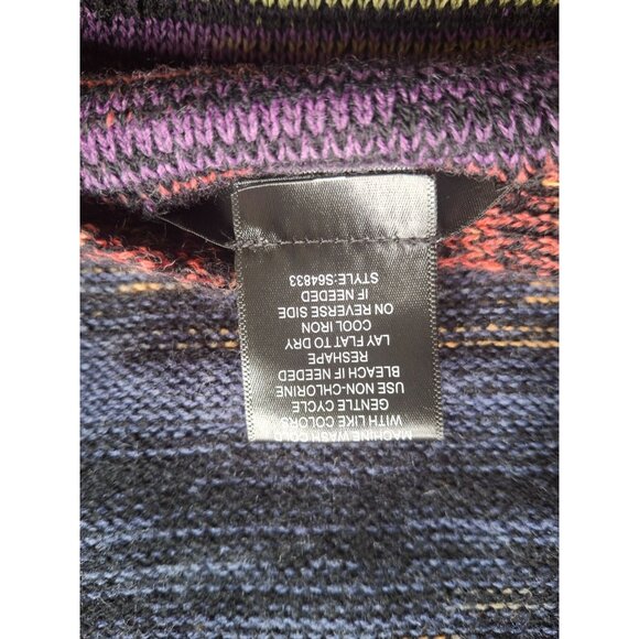 United States Sweaters Open Front Cardigan XL Multicolor Knit Boho Festival - Picture 5 of 8